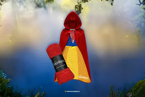 Snow White Plush Hooded Blanket