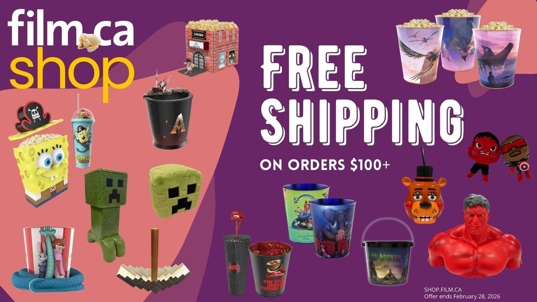 Free Shipping on Movie Merch Orders $100+ | Shop.Film.Ca Canada