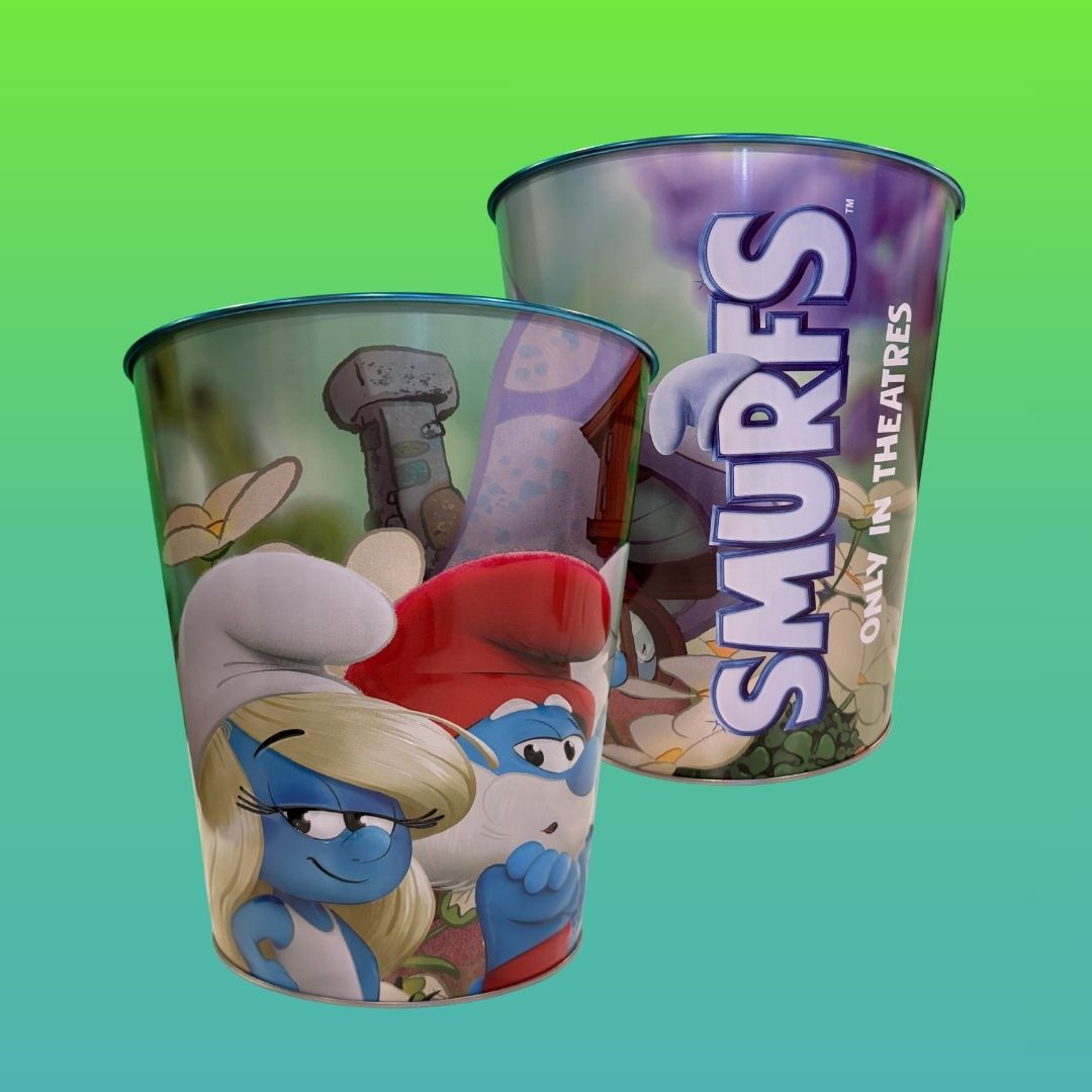 Smurfs Movie Popcorn Tin