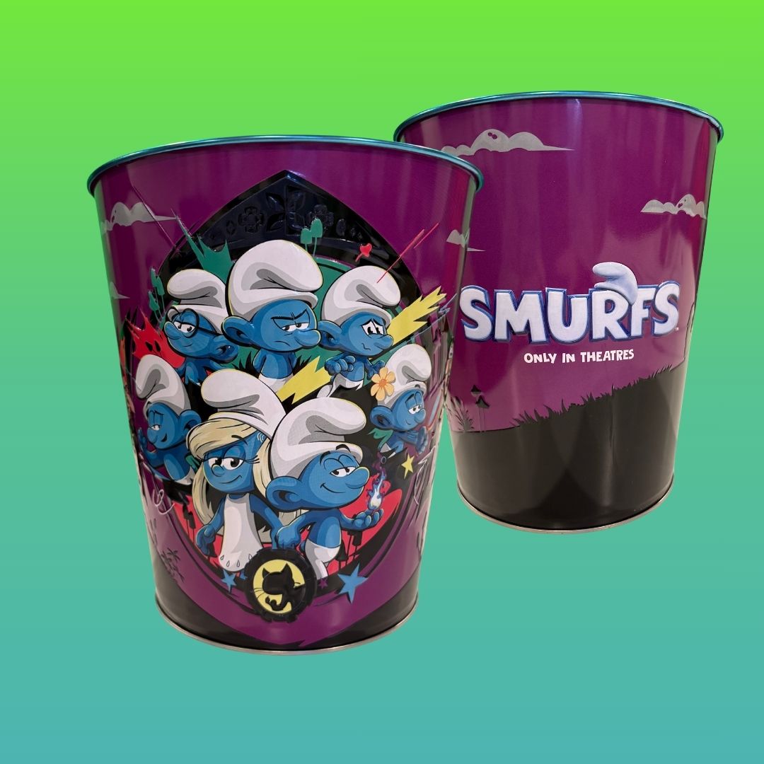 Smurfs Movie Popcorn Tin