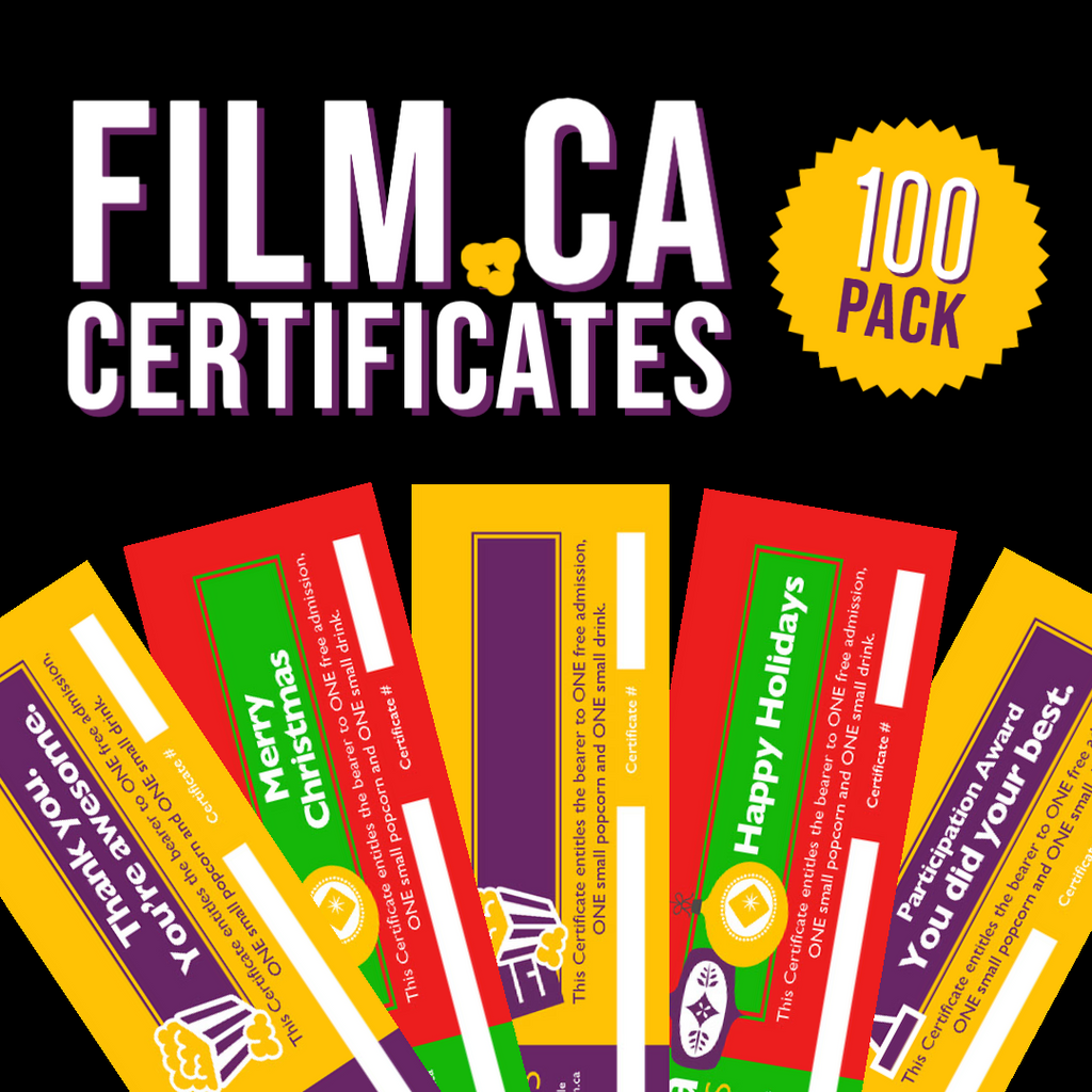 Film.Ca Certificates (Pack of 100)
