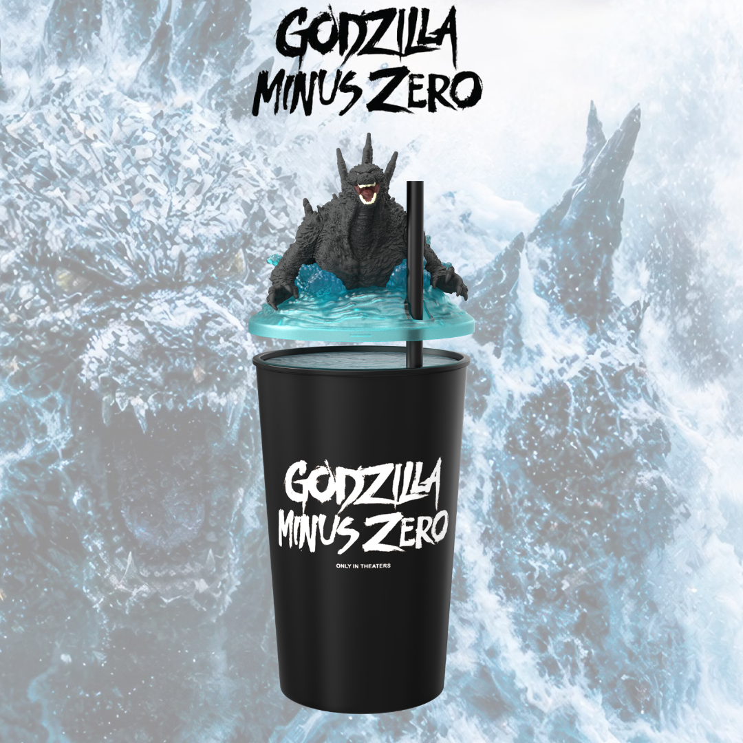 Godzilla Minus Zero: Molded Lid Godzilla Swimming Aqua Cup