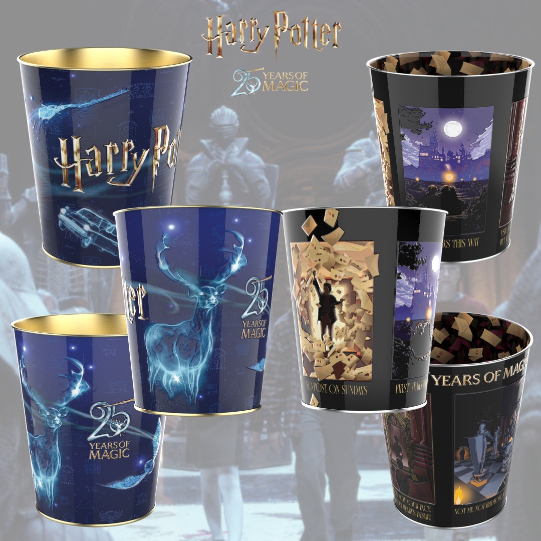 Harry Potter 25th Anniversary Metal Popcorn Bucket