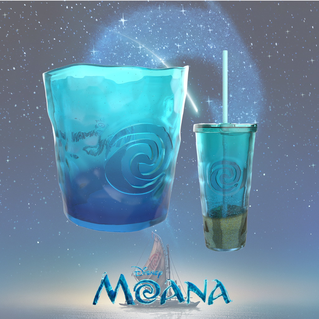 Moana COMBO: Water Ripple Popcorn Bucket & 24oz Cup