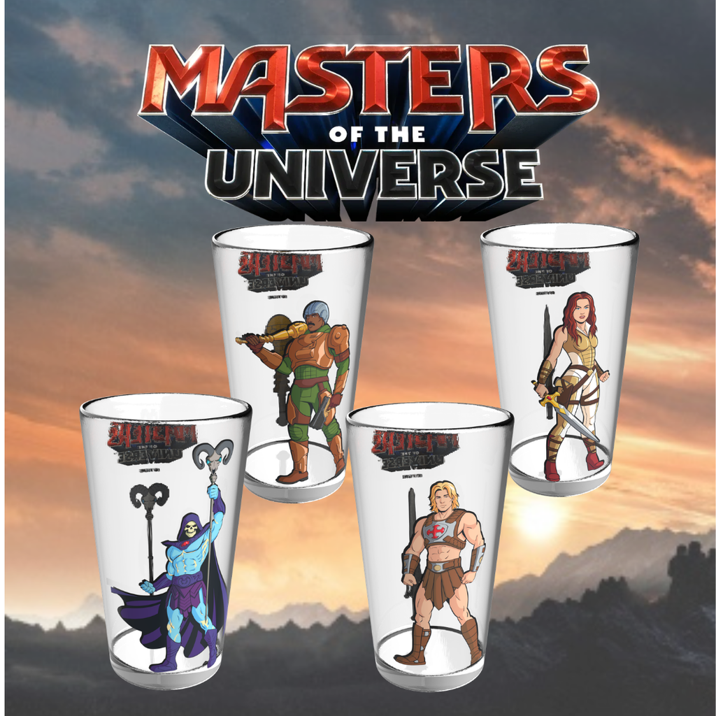 Masters of the Universe Character Pint Glass Set