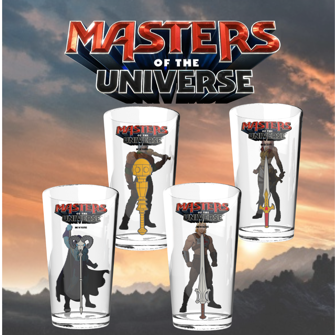 Masters of the Universe Character Pint Glass Set