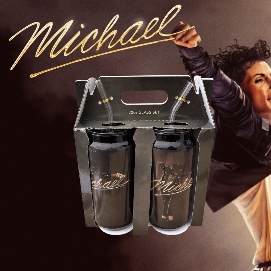 Michael 20oz Glass Sipper - set of 2