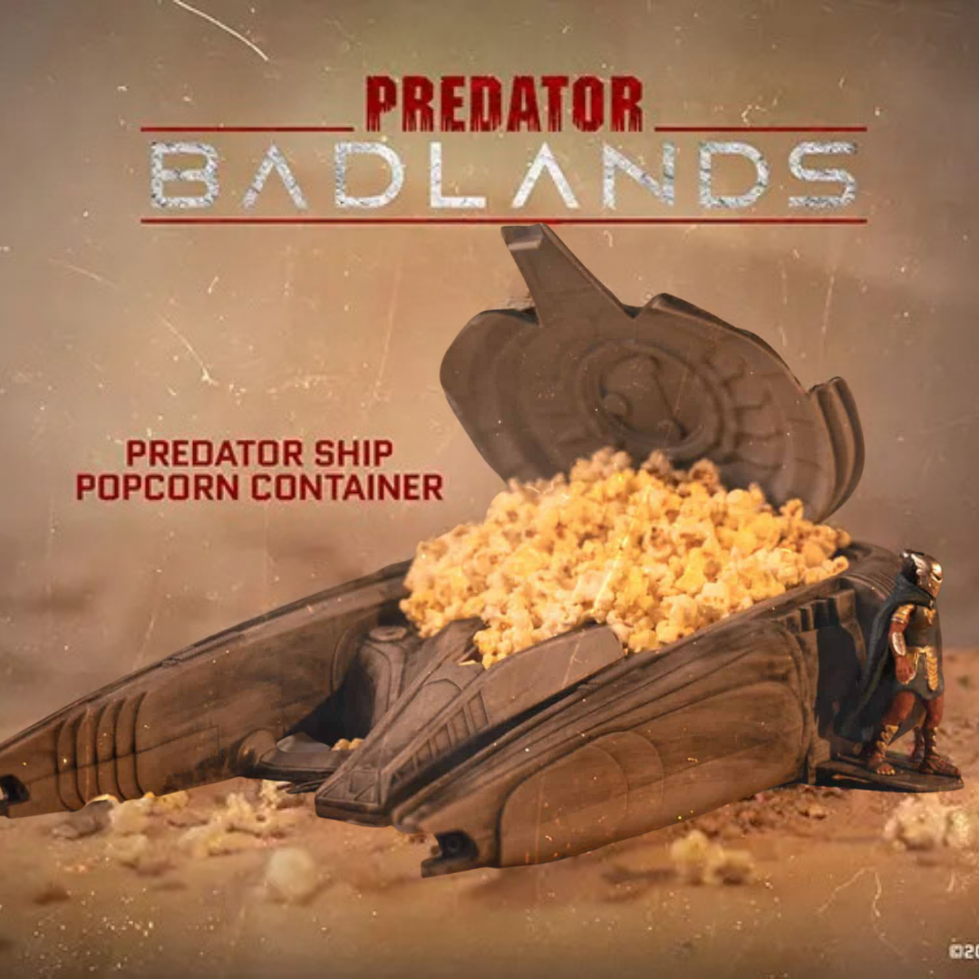 Predator Badlands Ship Popcorn Bucket with Figure