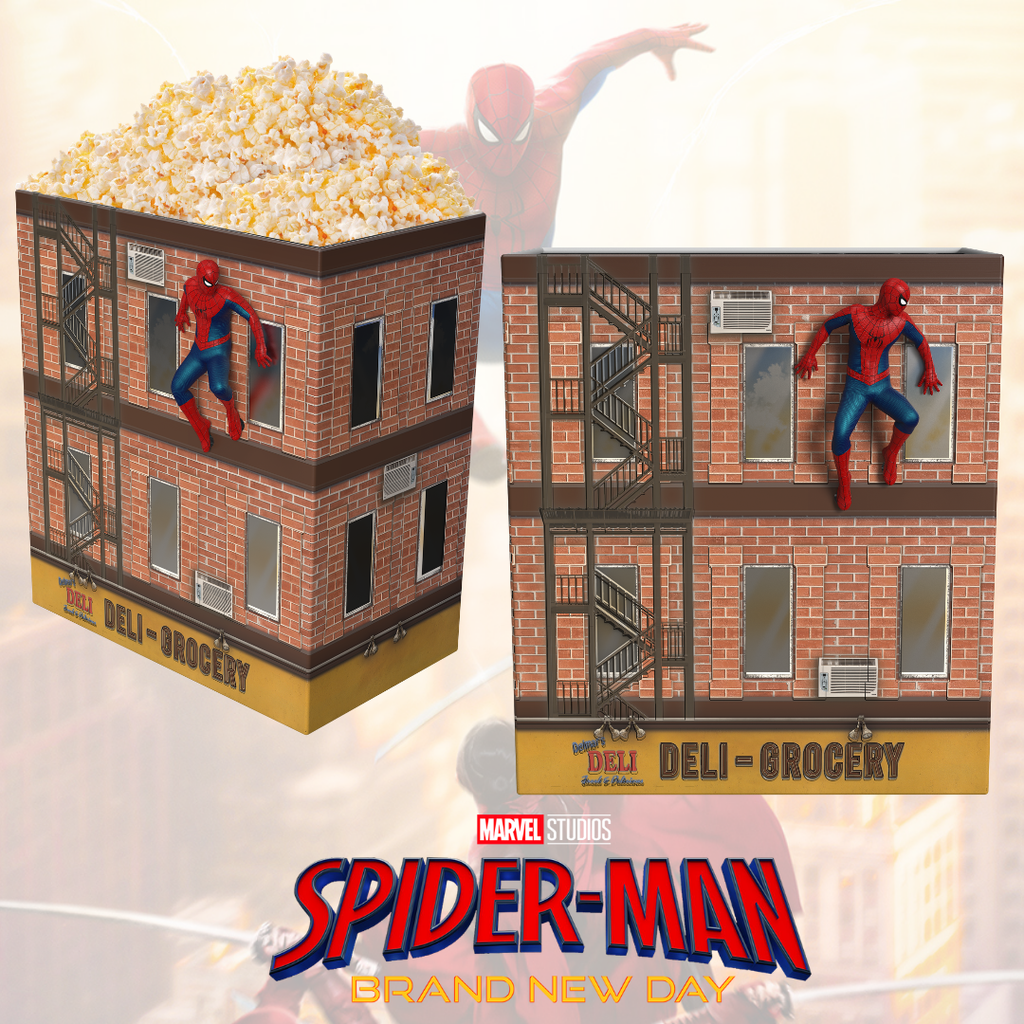 Spider-Man: Brand New Day Deli Building Popcorn Tin
