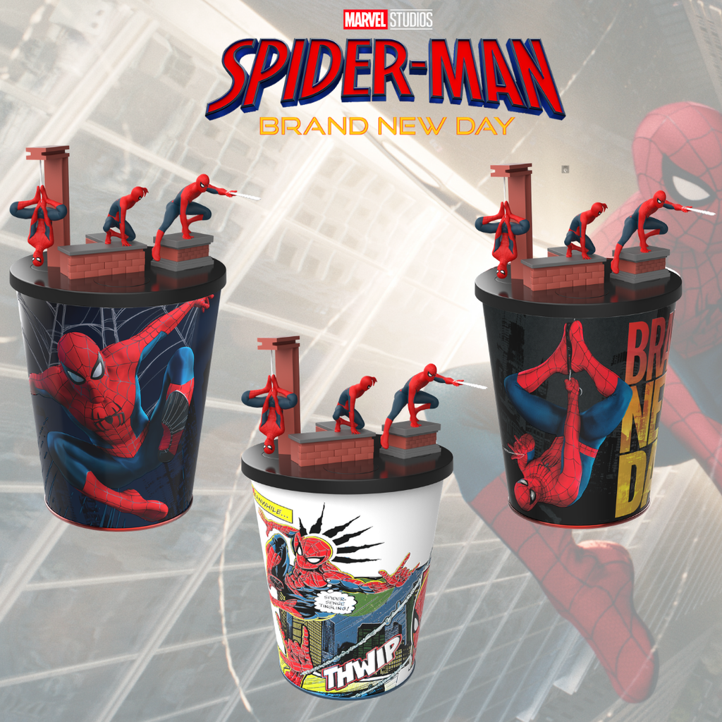 Spider-Man Brand New Day - Popcorn Bucket with 3 topper figures