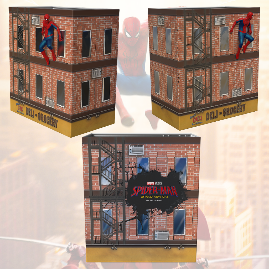 Spider-Man: Brand New Day Deli Building Popcorn Tin