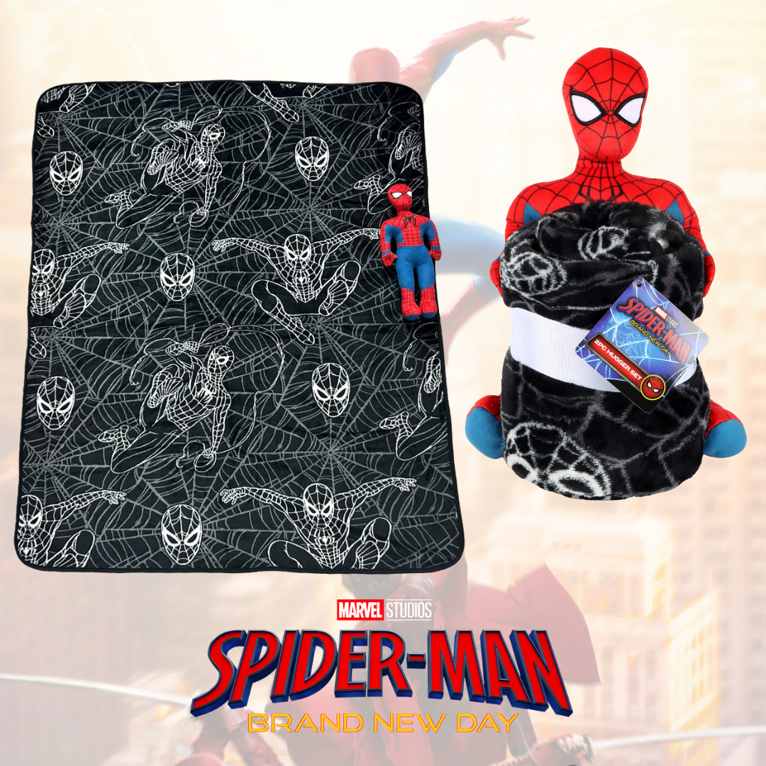 Spider-Man: Brand New Day Movie Blanket & Plush Figure