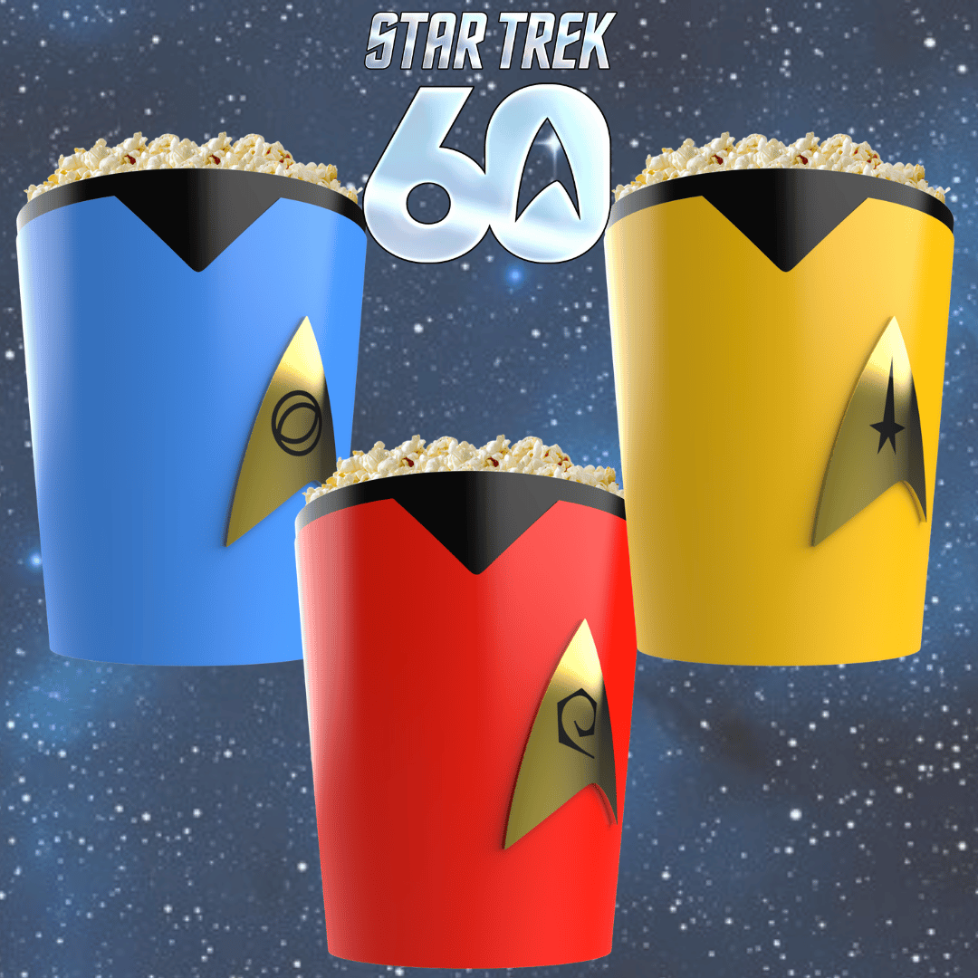 Star Trek 60th Anniversary Enterprise Uniform Popcorn Buckets