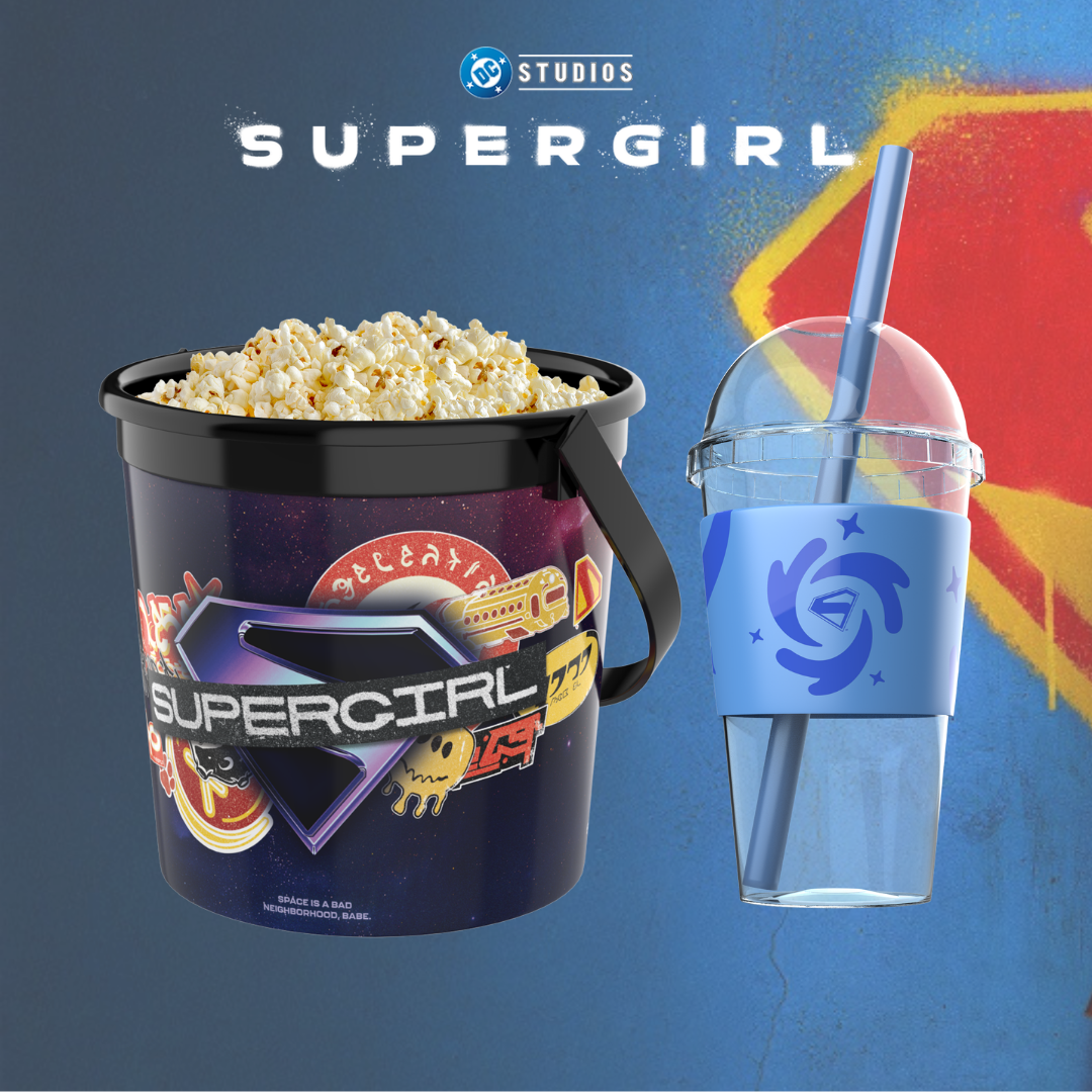 Supergirl Movie COMBO - Popcorn Bucket + Dome Cup
