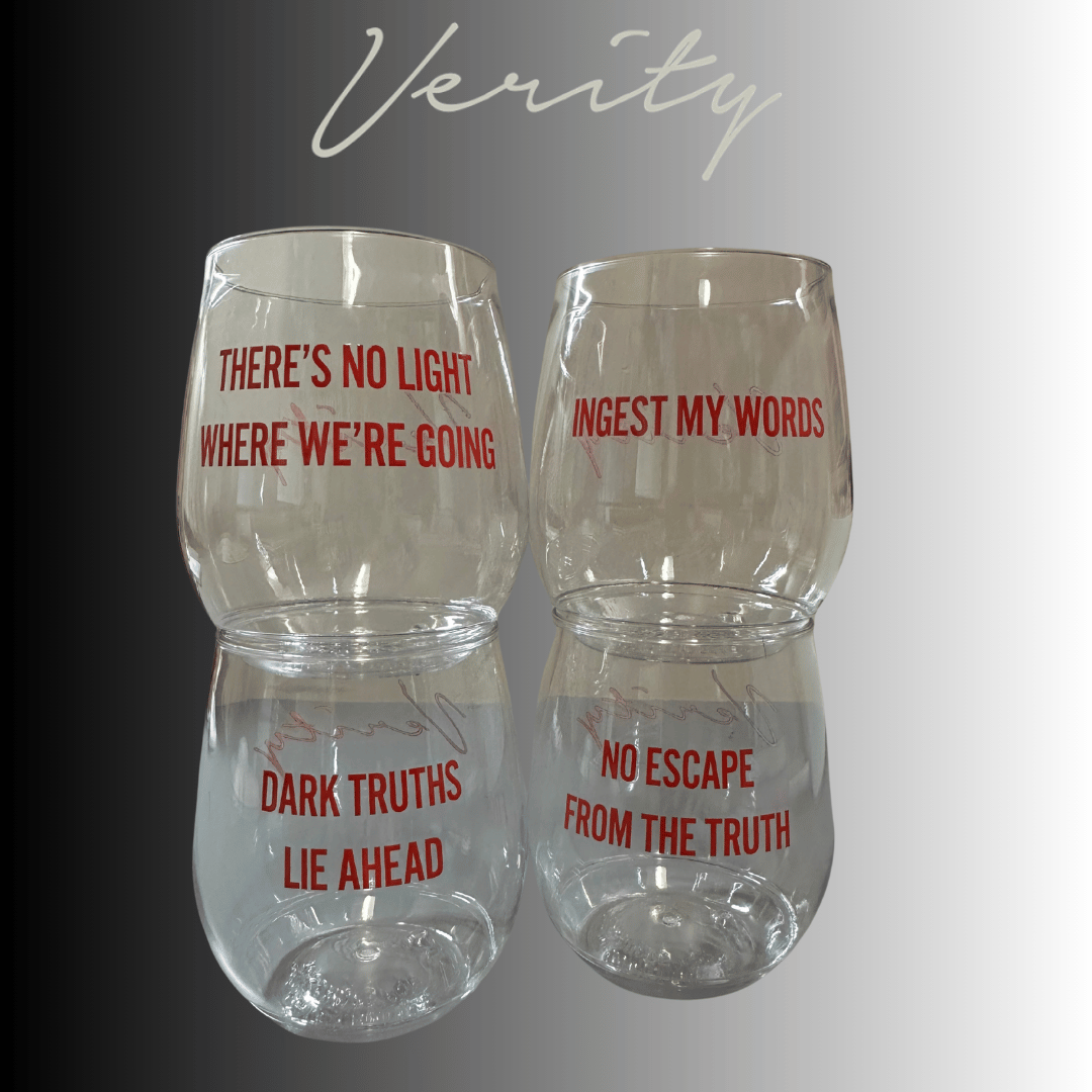 Verity Movie 14oz Wine Cups – Set of 4