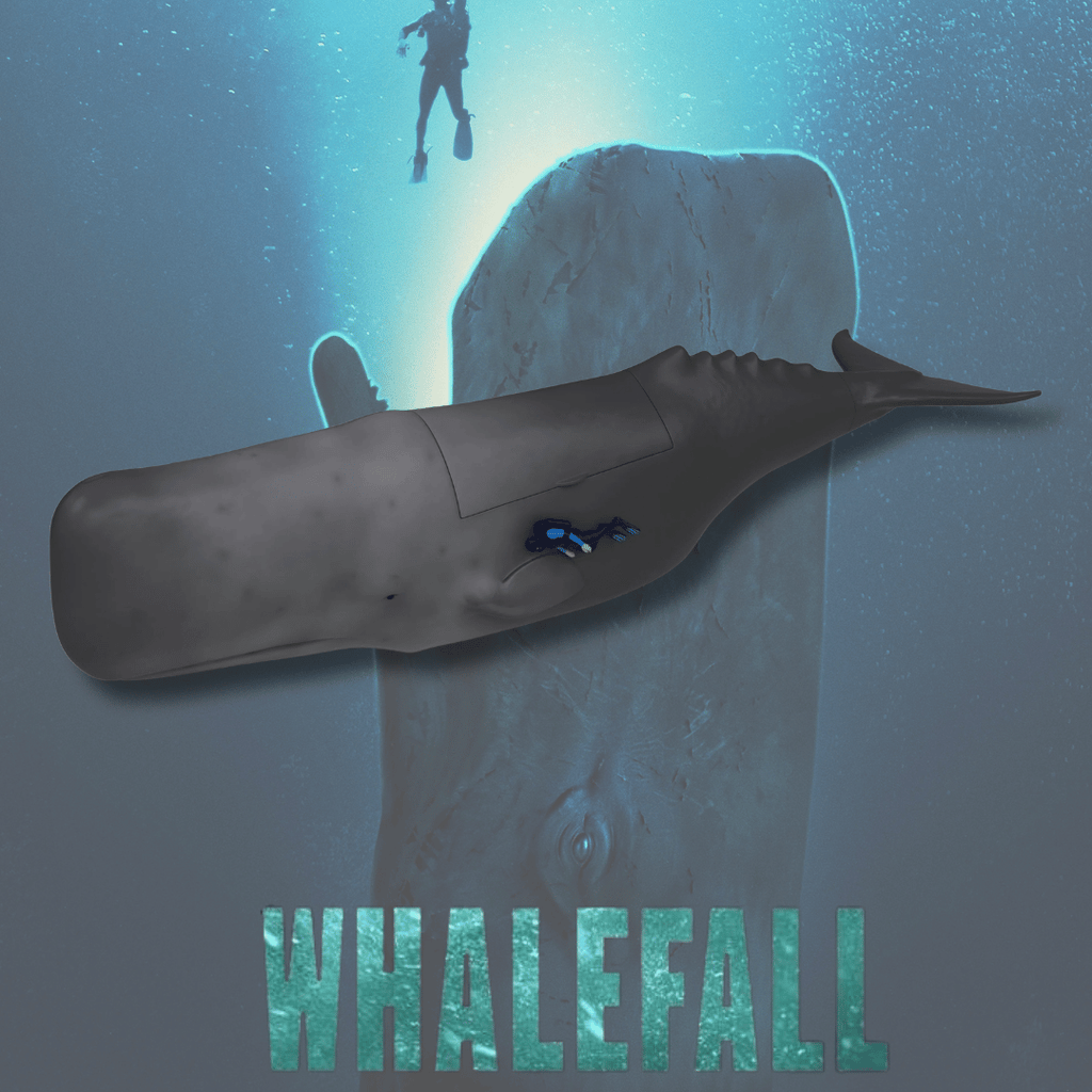 Whalefall Whale with Diver Popcorn Bucket